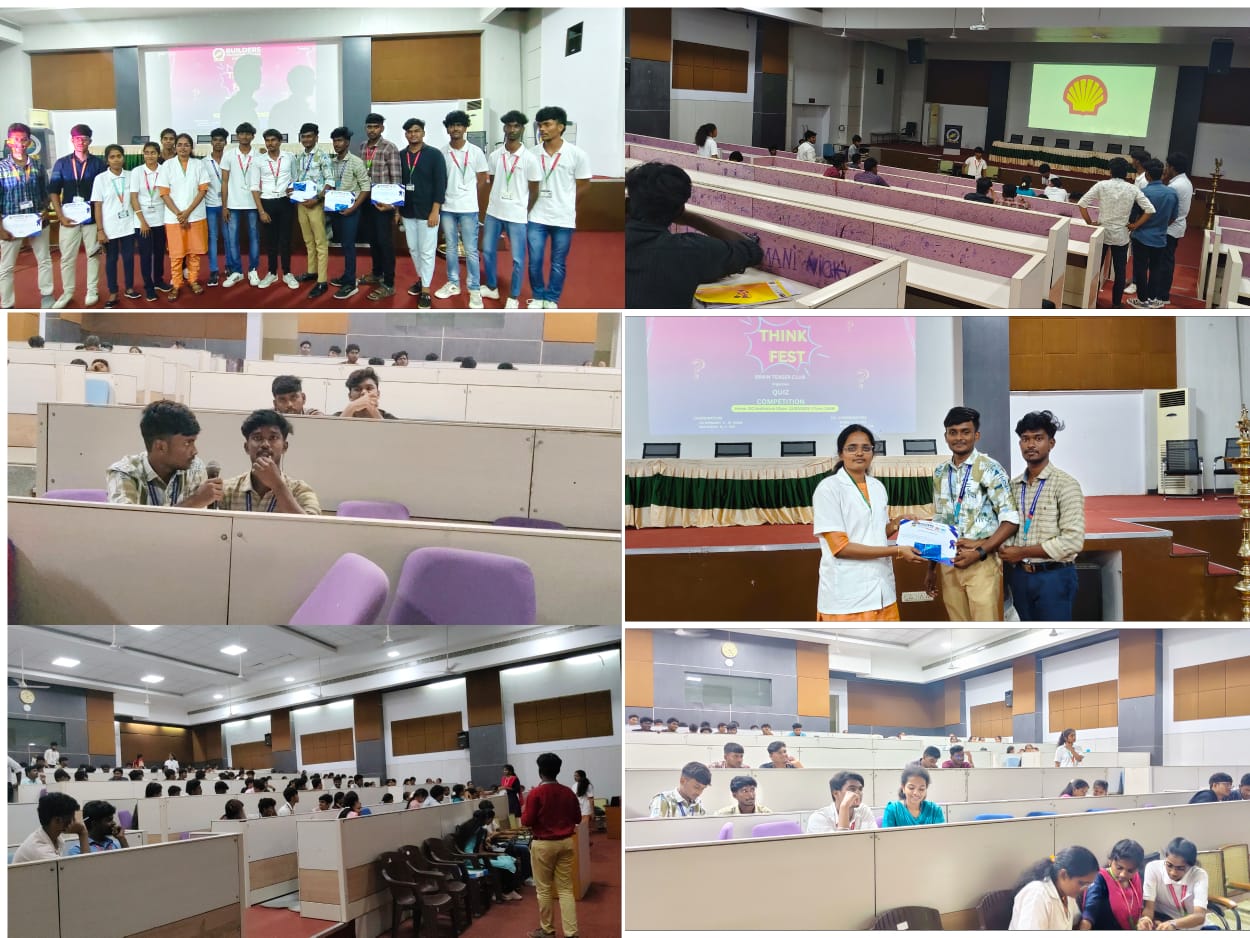 The Brain Teaser Club conducted a One-Day Intracollegiate Quiz Competition &#8211; ‘Think-Fest’